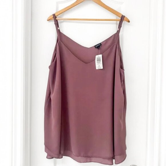 Torrid - Sophie - Chiffon Double Layer SwingCami - Walnut 1X - Picture 5 of 7